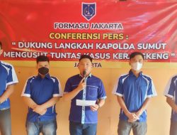 Formasu Jakarta mengapresiasi & Dukung Langkah Kapolda Sumut Mengusut Tuntas Kasus kerangkeng