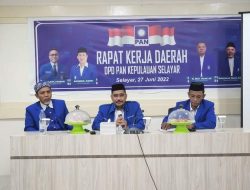 GELAR RAKERDA PAN SELAYAR, BAKAL MENGUSUL 6 BAKAL CAPRES