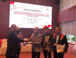 RAPAT KOORDINASI SEKRETARIAT WAKIL PRESIDEN RI DAN KEMENTERIAN/LEMBAGA DENGAN PGGP PAPUA DAN PAPUA BARAT MEMBAHAS PERCEPATAN PEMBANGUNAN DI TANAH PAPUA