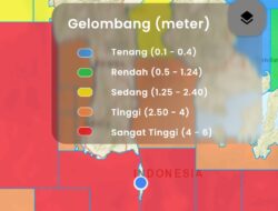 Wilayah perairan Kepulauan Selayar masuk zona merah, dan memperkirakan akan terjadi gelombang sangat tinggi 4 hingga 6 meter