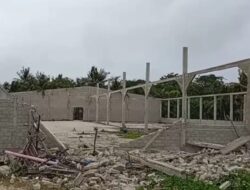 Gedung Sarana Olahraga Desa Pasi roboh diterjang Angin kencang