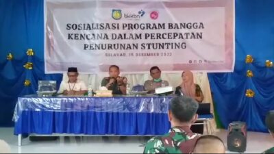 Sosialisasi Program Bangga Kencana Dalam Percepatan Penurunan Stunting, ini Penjelasan Dandim Selayar