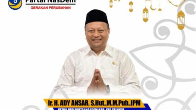 Ketua DPD Partai Nasdem Selayar Ucapkan Selamat Hari Raya Idul Fitri 1444 Hijriah, Idul Fitri, menjadi momentum yang bermakna 
