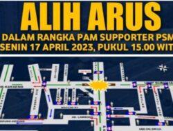 Kemenangan PSM Mengadakan Konvoi, Hingga Beberapa Poros Jalanan di Tutup Sementara