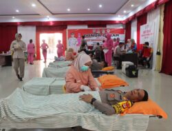 Sambut Hari Bhayangkara, Polres Luwu Utara Melaksanakan Kegiatan Donor Darah