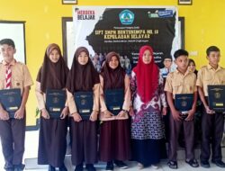 Pelepasan Siswa kelas IX SMPN Bontonumpa no. 16 Kepulauan Selayar dilaksanakan sederhana