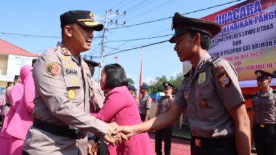 Jelang Hari Bhayangkara, Sebanyak 21 Personel dan 2 PNS Polri Naik Pangkat Di Mako Polres Luwu Utara