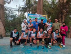 Desa Harapan gelar event Bola Volly, Club Cendrawasih keluar sebagai Juara