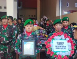 Personil Kodim 1415 Selayar Beri Penghormatan terakhir Alm Kapten Inf Ridwan