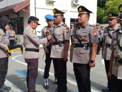 Lantik 6 Pejabat Baru dan 2 Pindah Tugas, ini Perintah Kapolres Jelang Nataru