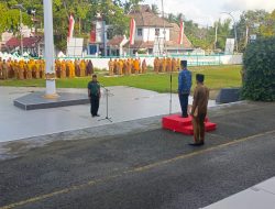 Semangat Bela Negara, Personil Kodim 1415/Selayar Laksanakan Upacara di Kantor Bupati Kepulauan Selayar