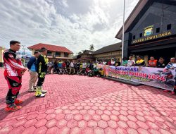 Puluhan Rider datangi Polres Luwu Utara, deklarasikan Pemilu Damai 2024