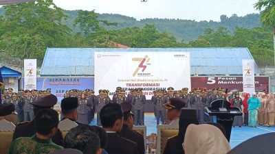 Peringatan Hari Bhakti Imigrasi 74 Kemenkumham Beri Apresiasi Ditjen imigrasi Pengabdian Yang luar biasa