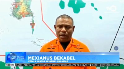 Basarnas Makassar Kerahkan KN Sar Kamajaya 104 Bantu Pencarian ABK Kapal Yuiee Jaya 2 yang Tenggelam di Sekitar Perairan Selayar