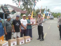 Satlantas Polres Luwu Utara Tebar Makna Sebagai Bentuk Apresiasi Kepada Masyarakat