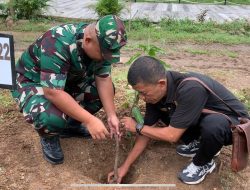 Wujudkan Alam Asri Dan Hijau Kodim 1422/Maros Gelar Penanaman Pohon Buah Bersama Forkopimda Maros