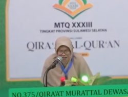MTQ XXXIII Tingkat Sulawesi Selatan, Peserta Cabang Qira’at Murattal Dewasa Putri Asal Selayar Melesat Ke Babak Final
