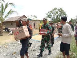Kodam XIV Hasanuddin Salurkan Logistik Untuk Korban Banjir Melalui Danramil 1409-Sabbang