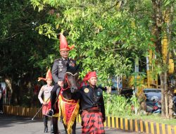 78 Pasukan Berkuda Meriahkan Hari Bhayangkara ke-78 di Kabupaten Maros