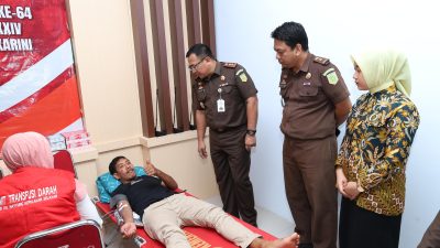Rangkaian HBA ke 64 dan Ikatan Adhyaksa Dharmakarini , Kejari Selayar Gelar Donor Darah