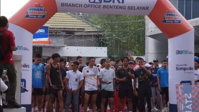 Ratusan Peserta Meriahkan Fun Run BRI Cabang Benteng Selayar dalam Rangkaian Panen Hadiah Simpedes