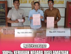 Tim Penyidik Kejaksaan Negeri Selayar Berhasil Selamatkan Kerugian Negara Atas Perkara Tipikor Desa Bonea