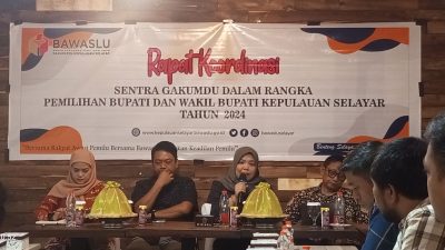 Rapat Koordinasi Sentra Gakkumdu Bahas Penanganan Pelanggaran dalam Pemilihan Bupati dan Wakil Bupati Kepulauan Selayar 2024