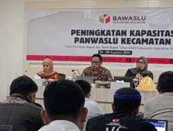 Bawaslu Selayar Hadirkan Tiga Pemateri dalam Peningkatan Kapasitas Panwaslu Kecamatan