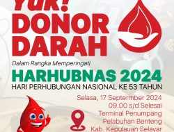UPP III Selayar Gelar Donor Darah dalam Rangka Harhubnas ke-53 Tahun