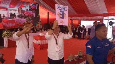 Suaib Mansur – Triyono Kusnan resmi gunakan nomor urut 3 di Pilkada Lutra