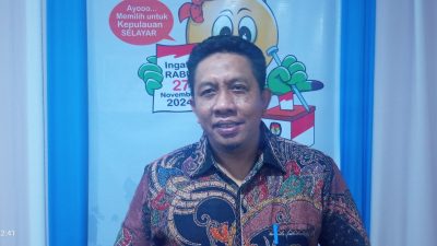 Setelah Penetapan Nomor Urut Pasangan Calon Bupati dan Wakil Bupati Selayar, KPU Siapkan Debat Publik