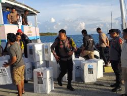 Logistik Pilkada 2024 di Kepulauan Selayar Tiba di 11 Kecamatan dengan Pengawalan Ketat Polres
