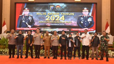 Hadiri Rilis Akhir Tahun 2024 Polda Riau, Begini Kata , Brigjen TNI Sugiyono