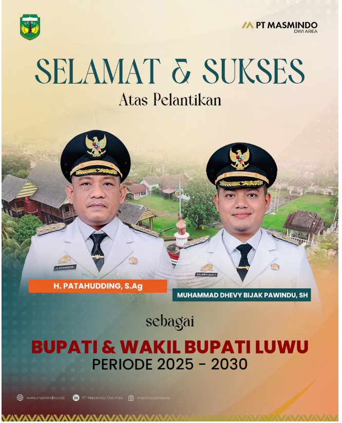 Bupati dan Wakil Bupati Luwu 2025 - 2030