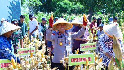 Panen Raya Jagung Serentak Kuartal II 2025 Digelar di Takalar, Kapolda Sulsel Pimpin Langsung Kegiatan