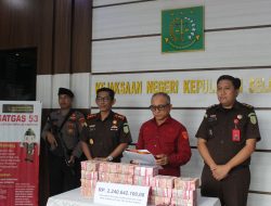 Korupsi Proyek Jalan 2019: Kejari Selayar Kembalikan Uang Negara Rp2,24 Miliar