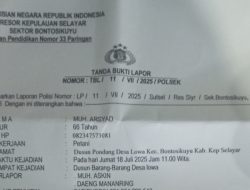 Tak Terima Perlakuan Kades dan Kadus, Arsyad Laporkan Kepolisi Atas Dugaan Penganiyaan