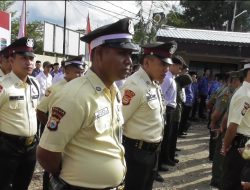 Peleton Satpam BRI Ambil Bagian dalam Upacara HUT Bhayangkara ke-79 di Selayar