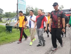 ‎Anggota DPRD Awaludin Ramaikan Olahraga Bersama Peringatan Hari Bhayangkara ke-79 di Polres Luwu Utara