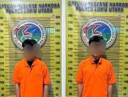 Satresnarkoba Polres Luwu Utara Tangkap Dua Pemuda Di Duga Edarkan Sabu