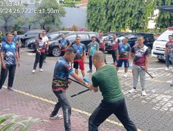 Tingkatkan Kesiapsiagaan, Security BRI Ahmad Yani dan Kanwil Makassar Ikuti Pelatihan Borgol dan Tongkat