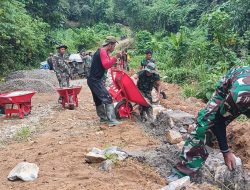 Jelang Pembukaan TMMD, Pra-TMMD ke-127 Fokus Percepat Akses Jalan Warga