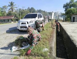 Koramil Sabbang Gelar Karya Bhakti Bersama Warga