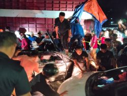 ‎Truk Mundur dan Terbalik di Parepare, Tiga Kendaraan Terlibat di Tengah Arus Mudik Lebaran 1447 H