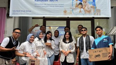 Tebar Kebaikan di Bulan Suci, BRI Unit Sungai Saddang Bagikan Takjil Gratis kepada Masyarakat
