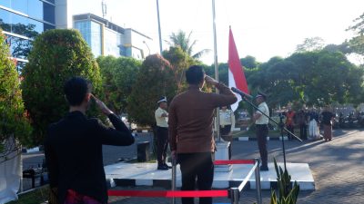 BRI Kantor Cabang Tamalanrea Makassar Peringati HUT RI ke-81 dengan Upacara Bendera