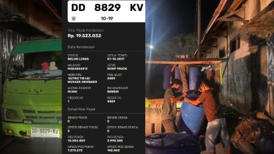 ‎Angkut Drum BBM Malam Hari, Mobil Diduga Gunakan Plat Gantung