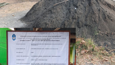 Revitalisasi SMPN Tanabau Selayar Disorot, Material Pasir Laut Terpantau Digunakan
