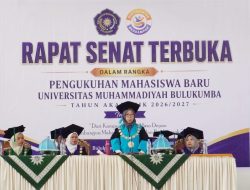 UM Bulukumba Gelar Rapat Senat Terbuka, 210 Mahasiswa Baru Resmi Dikukuhkan