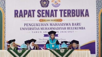 UM Bulukumba Gelar Rapat Senat Terbuka, 210 Mahasiswa Baru Resmi Dikukuhkan